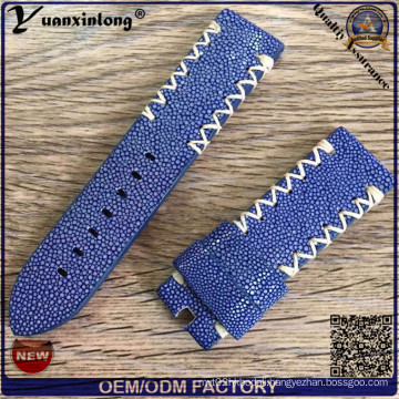 Yxl-754 Genuine Devil Stingray Skin Leather Watch Strap